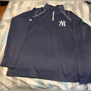 Boys Youth New York Yankees half zip up